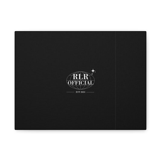 Matte Canvas Wall Art — RLR Official Logo Stretched Canvas (Black, Est. 2021)