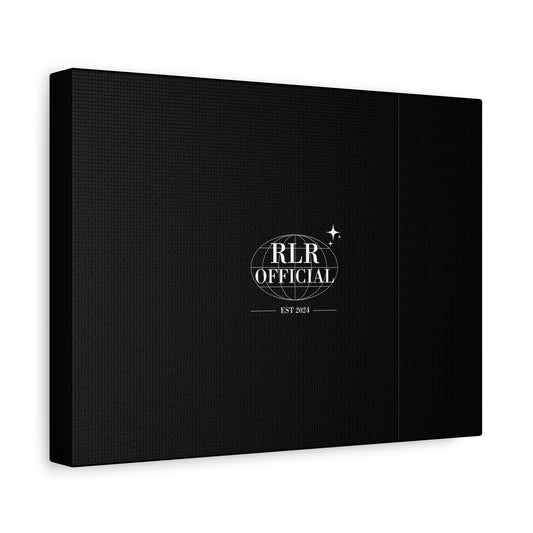 Matte Canvas Wall Art — RLR Official Logo Stretched Canvas (Black, Est. 2021)