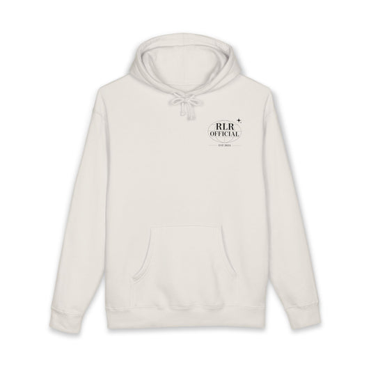 RLR Official Chest Logo Hoodie — Minimal White Pullover