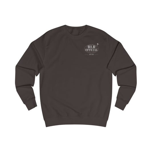 RLR Official Crewneck Sweatshirt — Script Monogram Back, Chest Logo